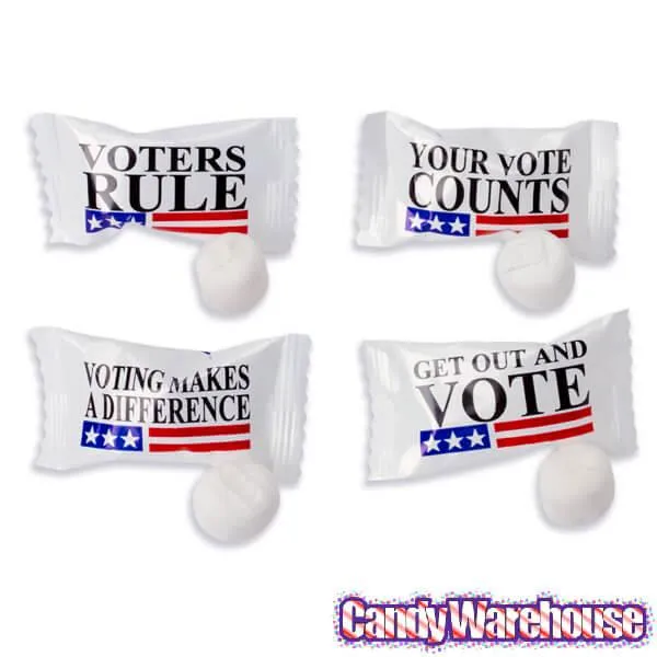 Election Vote Wrapped Buttermint Creams: 1000-Piece Case - Image 2