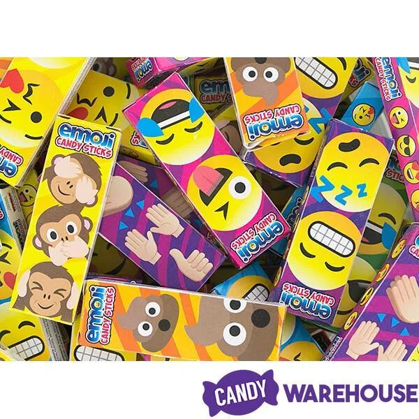Emoji Character Candy Sticks 2-Packs: 100-Piece Bag - Image 4