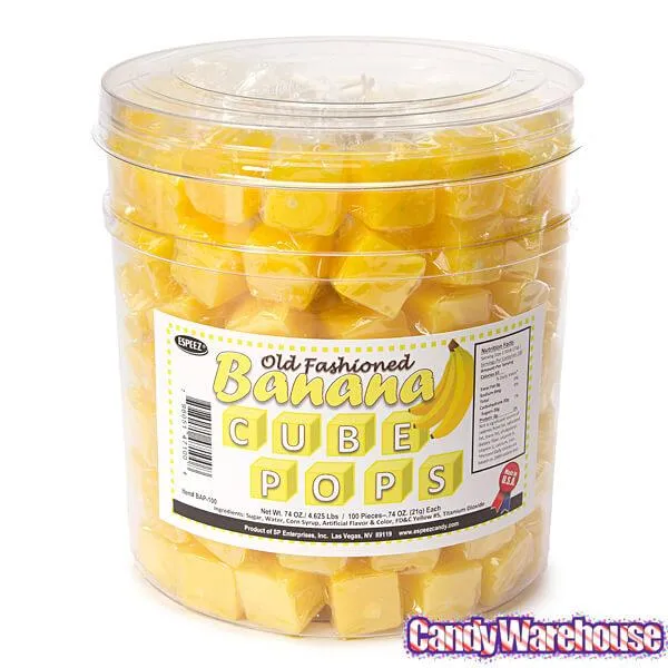 Espeez Cube Pops - Banana: 100-Piece Tub - Image 3