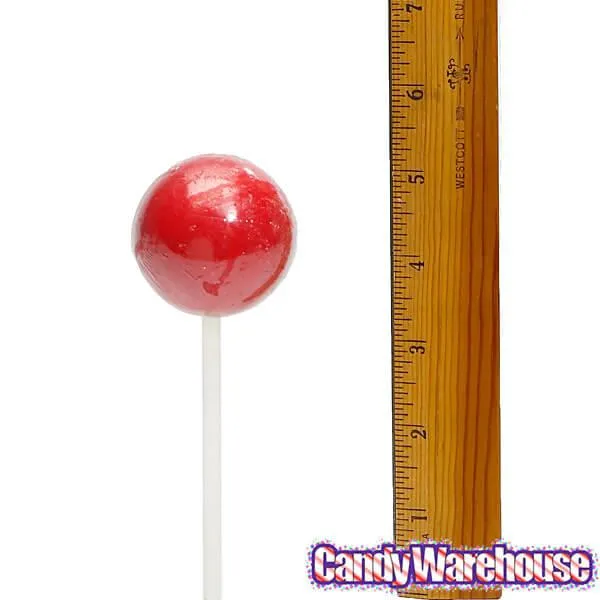 Espeez Paintball Pops Giant Jawbreaker Suckers - Red: 12-Piece Bag - Image 3