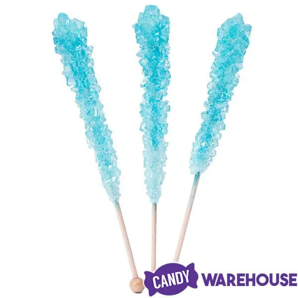 Espeez Rock Candy Crystal Sticks - Light Blue Cotton Candy: 12-Piece Box - Image 2