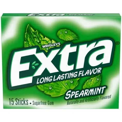 Extra Spearmint Sugar Free Gum: 10-Piece Box - Image 2