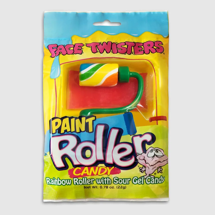 Face Twisters Sour Paint Roller Candy: 12-Piece Display - Image 2