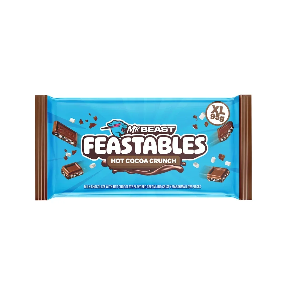 Feastables Hot Cocoa Crunch XL Bar: 12-Piece Case