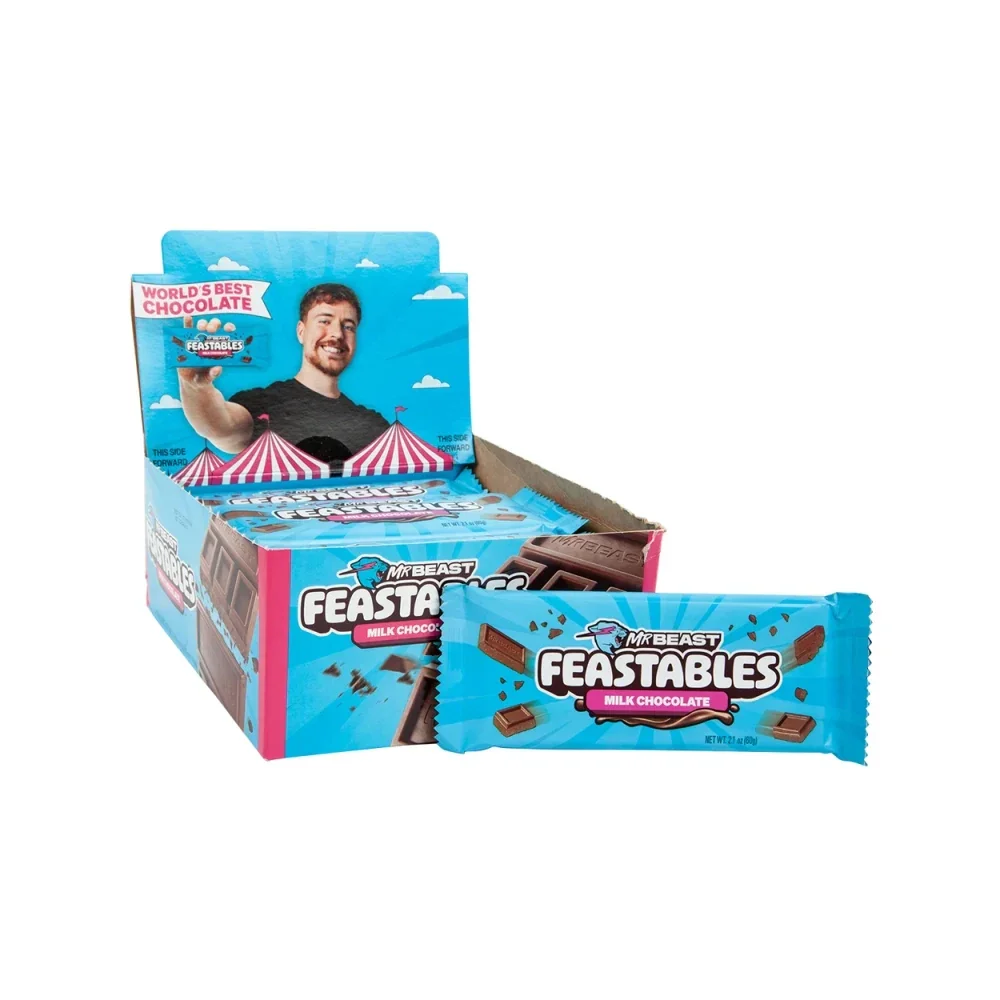 Feastables Milk Chocolate Bar: 24-Piece Box