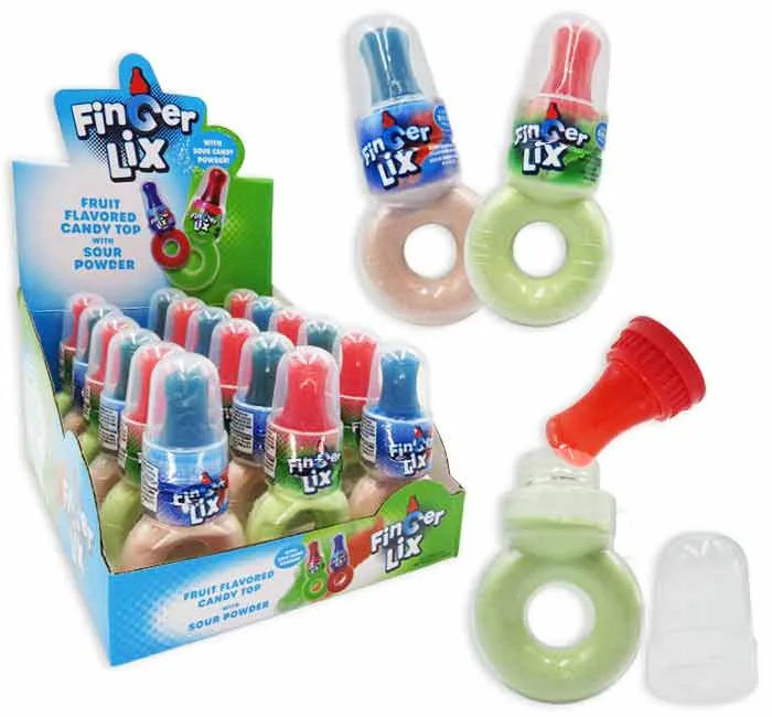 Finger Lix Powder Candy Pop: 18-Piece Display