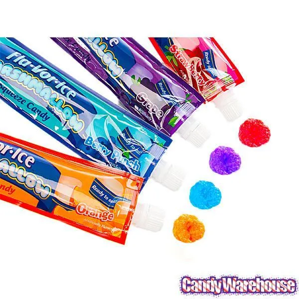 Fla-Vor-Ice Marshmallow Squeeze Candy Tubes: 12-Piece Display - Image 4