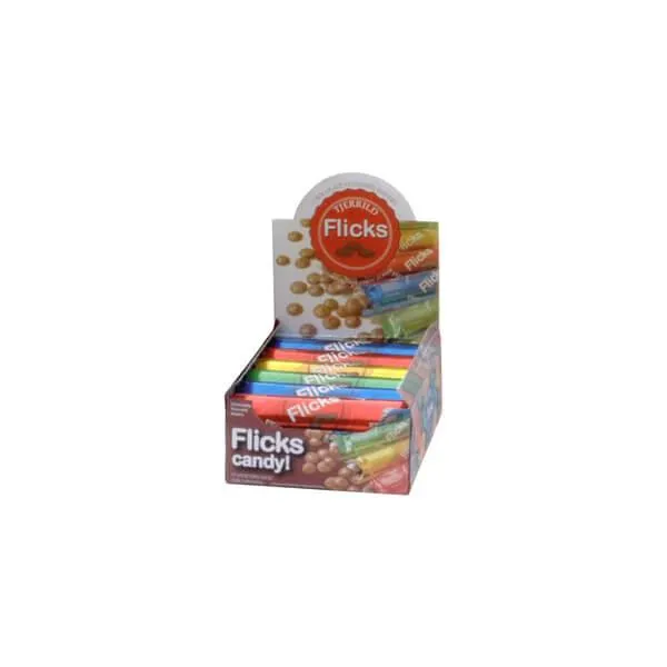 Flicks Chocolate Wafers Candy Tubes: 12-Piece Box - Image 2
