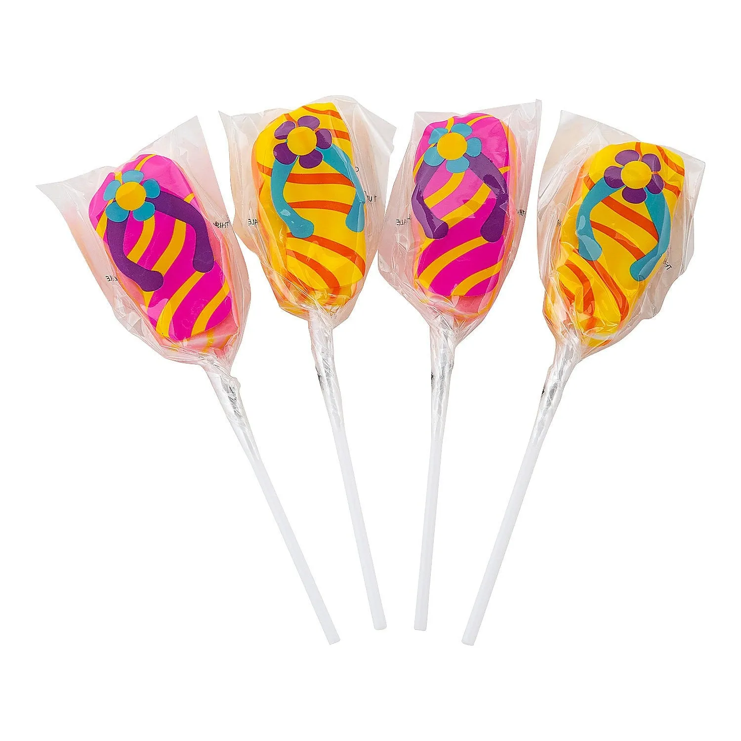 Flip Flops Beach Sandal Lollipops: 12-Piece Box