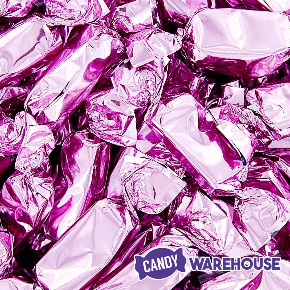 Foiled Caramel Candy - Light Pink: 180-Piece Bag - Image 2