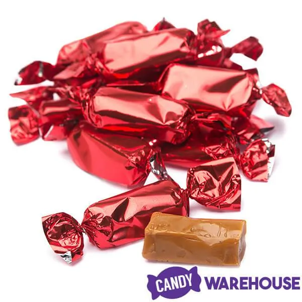 Foiled Caramel Candy - Red: 180-Piece Bag - Image 4