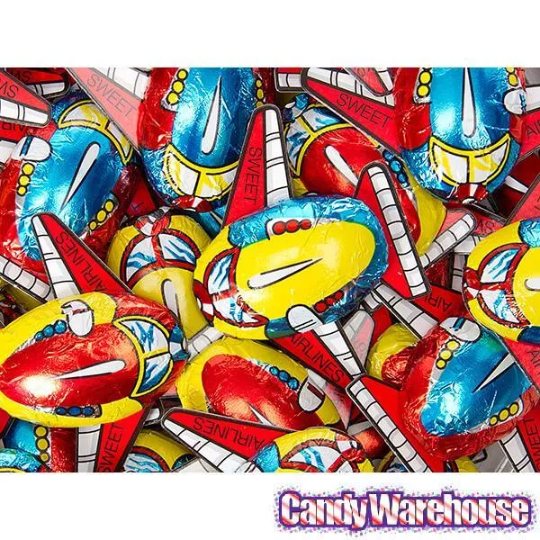 Foiled Chocolate Airplanes: 120-Piece Tub - Image 2
