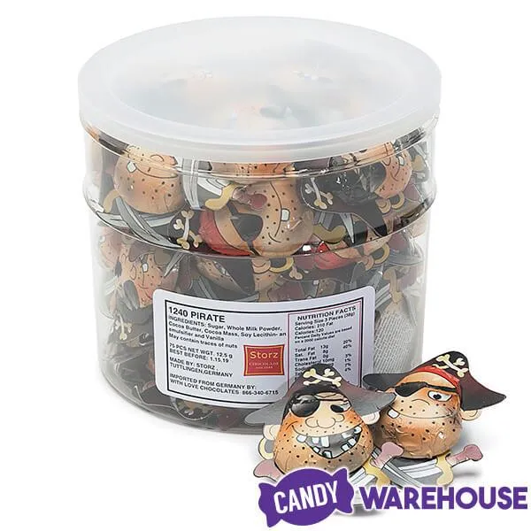 Foiled Chocolate Pirates: 75-Piece Tub - Image 4