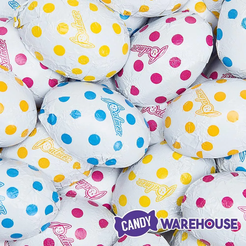 Palmer Foiled Chocolate Polka Dot Easter Eggs: 4LB Bag - Image 2