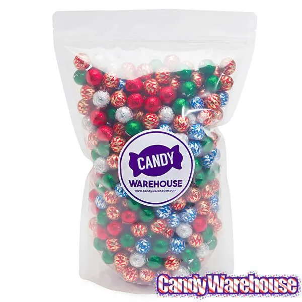 Foiled Milk Chocolate Christmas Ornaments: 2LB Bag - Image 4