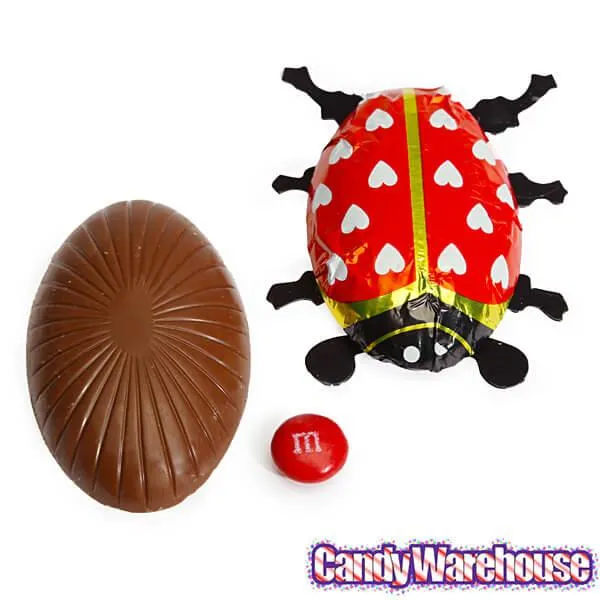 Foiled Milk Chocolate Lady Bugs: 36-Piece Display - Image 2