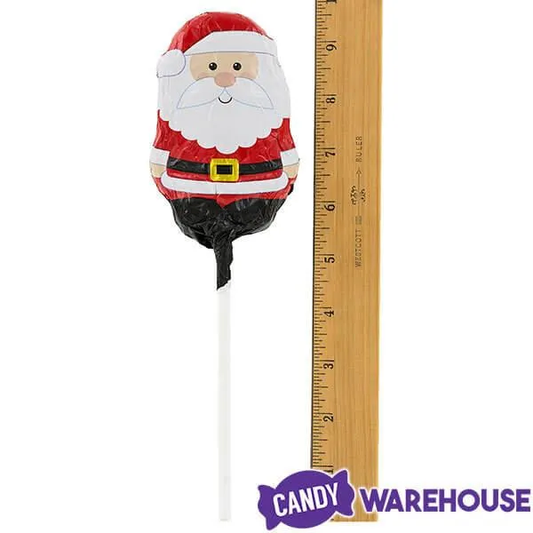 Palmer Foiled Milk Chocolate Santa Pops: 18-Piece Box - Image 3
