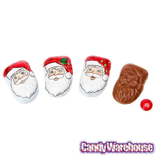 Palmer Foiled Milk Chocolate Santas with Caramel Filling: 4LB Bag - Image 2