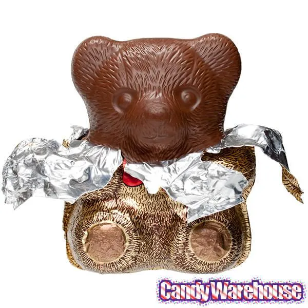 Foiled Milk Chocolate Teddy Bear - Image 3