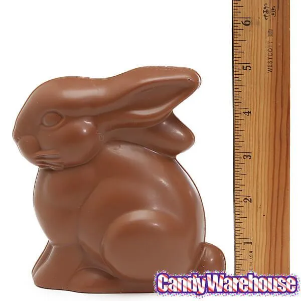 Foiled Milk Chocolate 6-Ounce Easter Bunnies: 3-Piece Set - Image 2