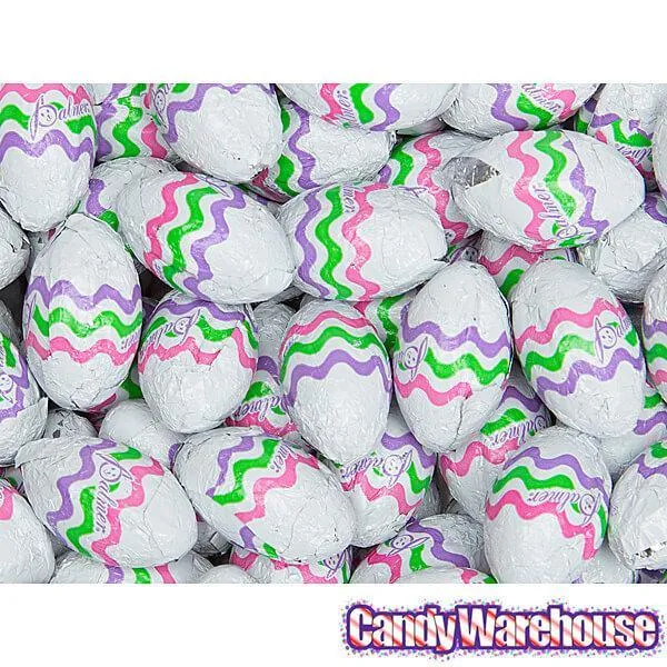 Palmer Foiled White Chocolate Easter Eggs: 5LB Bag - Image 2