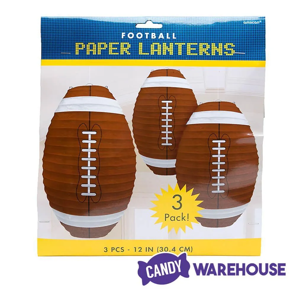 Football Paper Lanterns: Set of 3 - Image 3