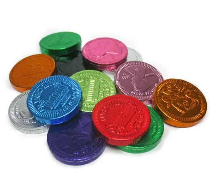 Fort Knox Mixed Color Small Chocolate Coins: 700-Piece Bag