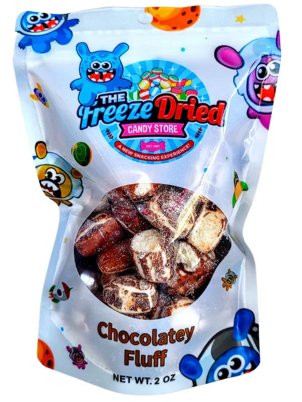 Freeze Dried Chocolatey Fluff Marshmallow Candy - Image 2