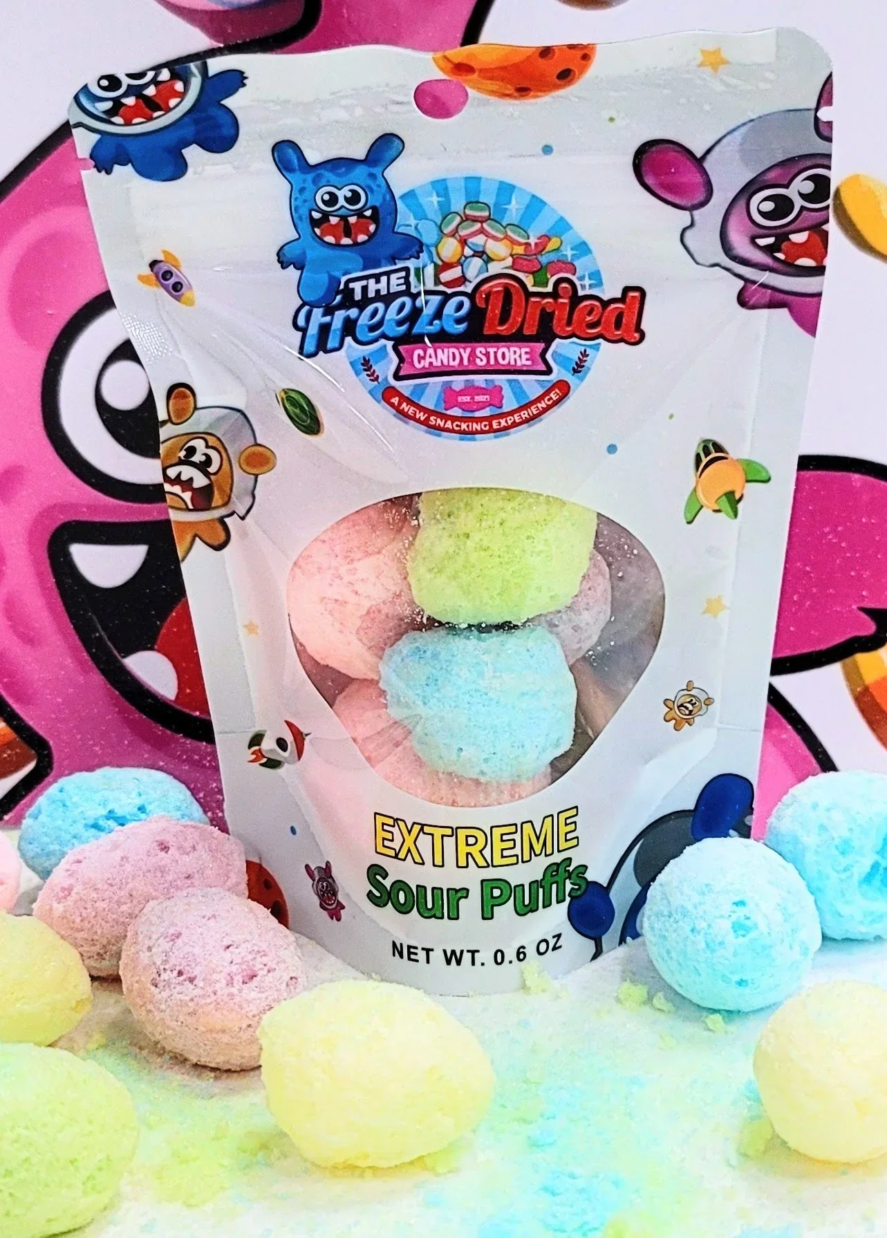 Freeze Dried Extreme Sour Puffs Candy - Image 3