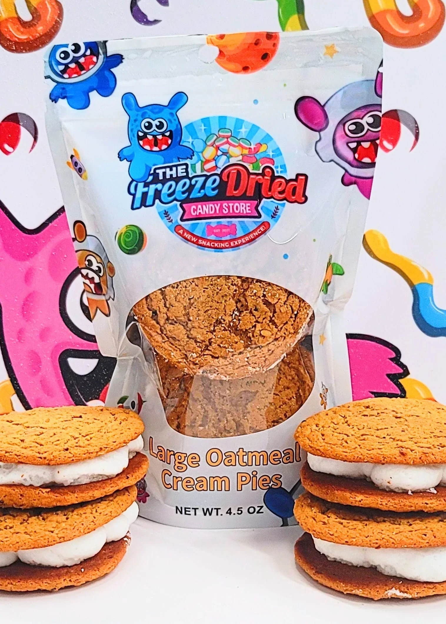 Freeze Dried Large Cream Pie Sandwiches Candy - Image 2