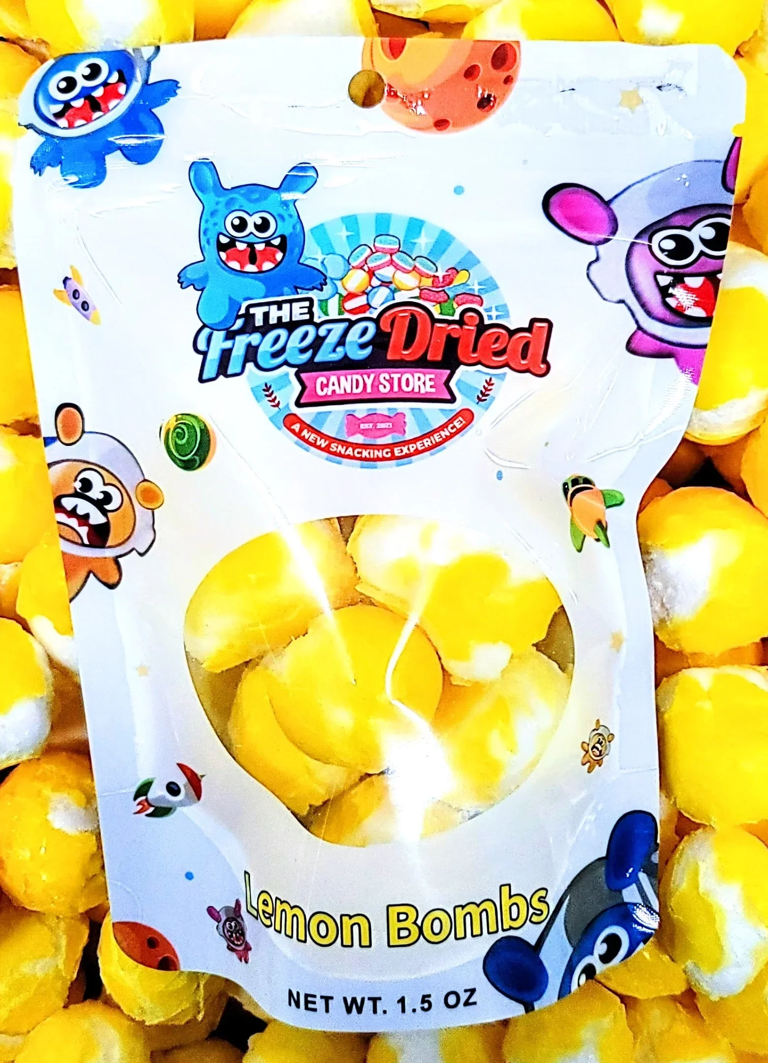 Freeze Dried Lemon Bombs Candy - Image 3