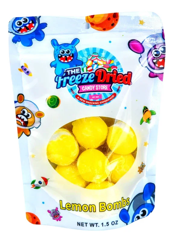 Freeze Dried Lemon Bombs Candy - Image 6