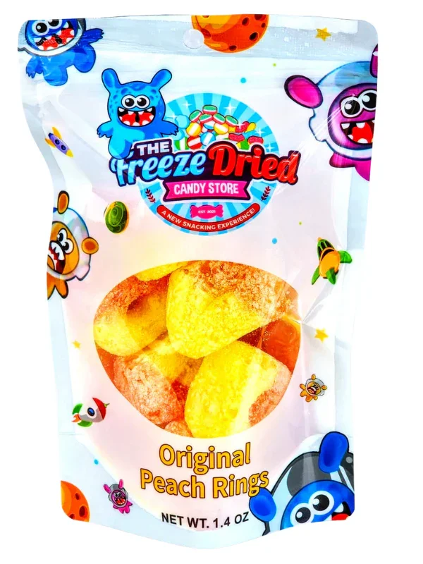 Freeze Dried Original Peach Rings Candy - Image 4
