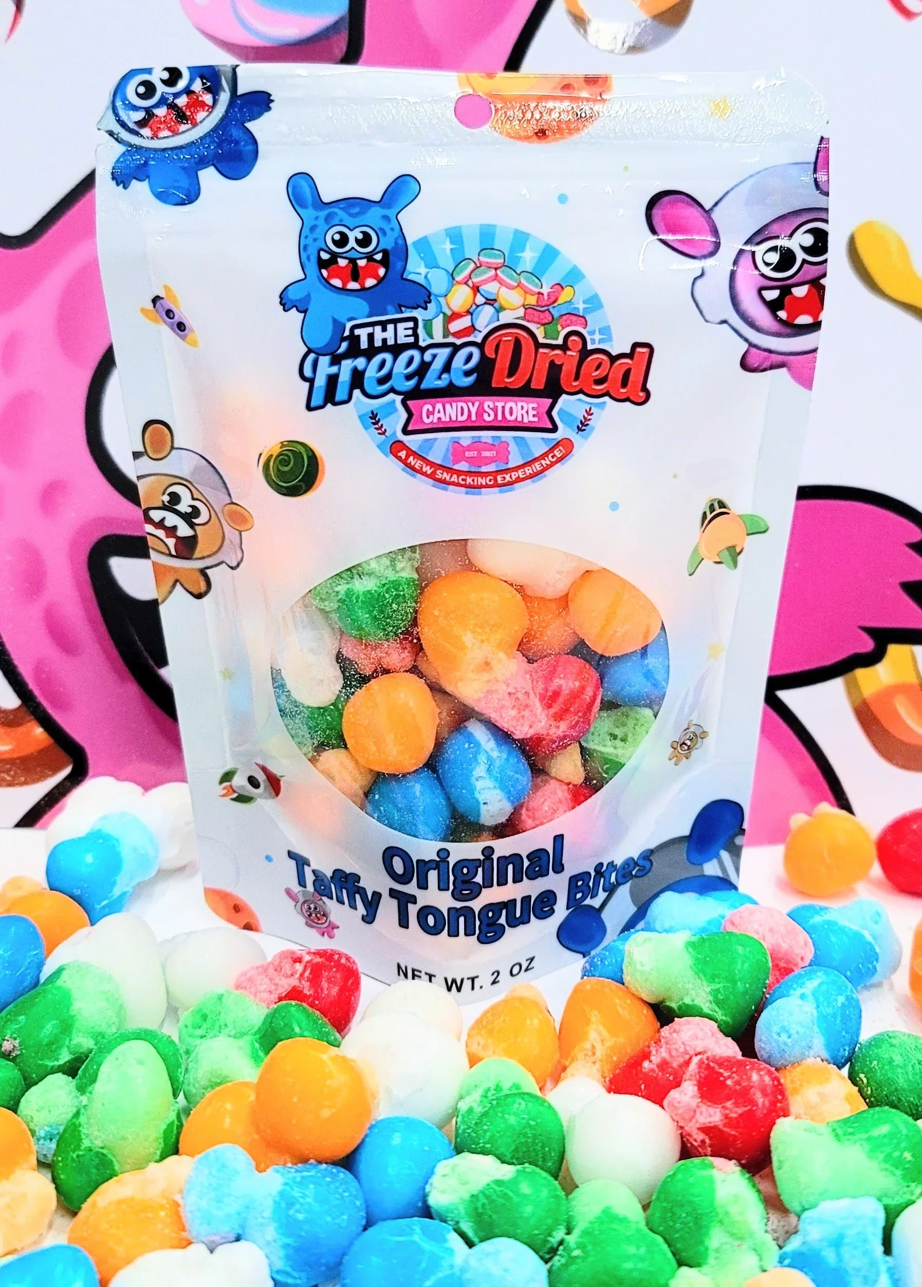 Freeze Dried Original Taffy Tongue Bites Candy - Image 2