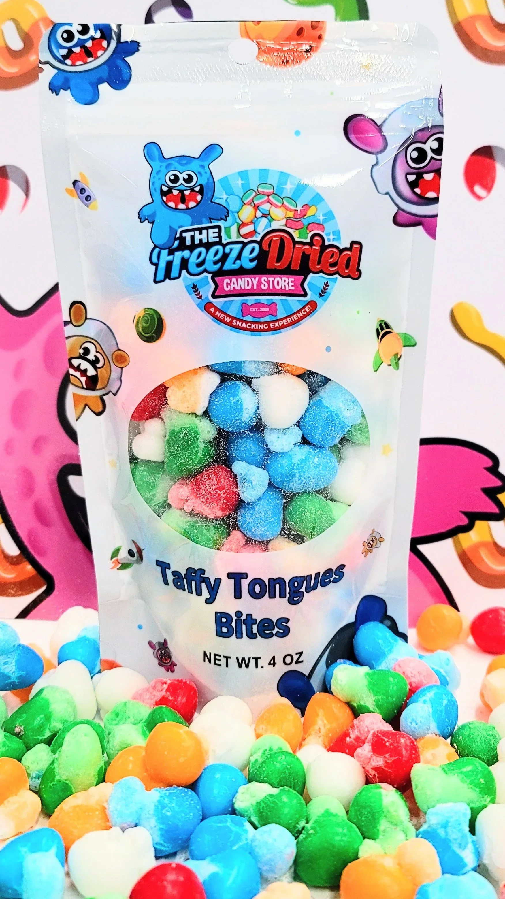 Freeze Dried Taffy Tongue Bites Candy - Image 2