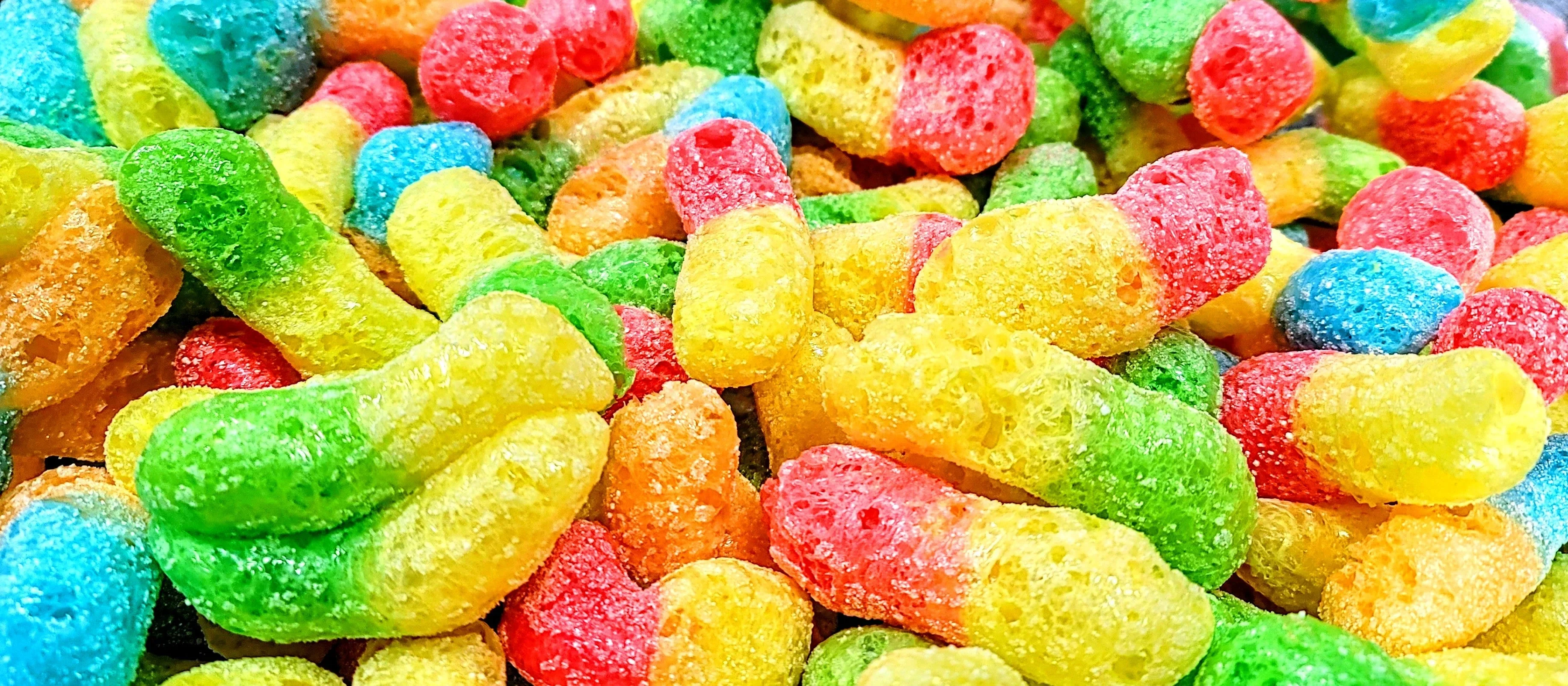 Freeze Dried Worm Puffs Candy - Image 6
