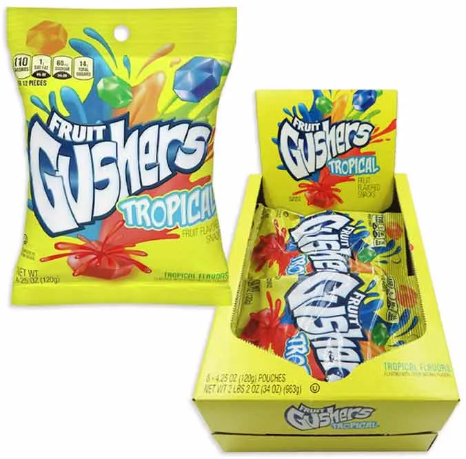 Fruit Gushers Tropical: 8-Piece Display