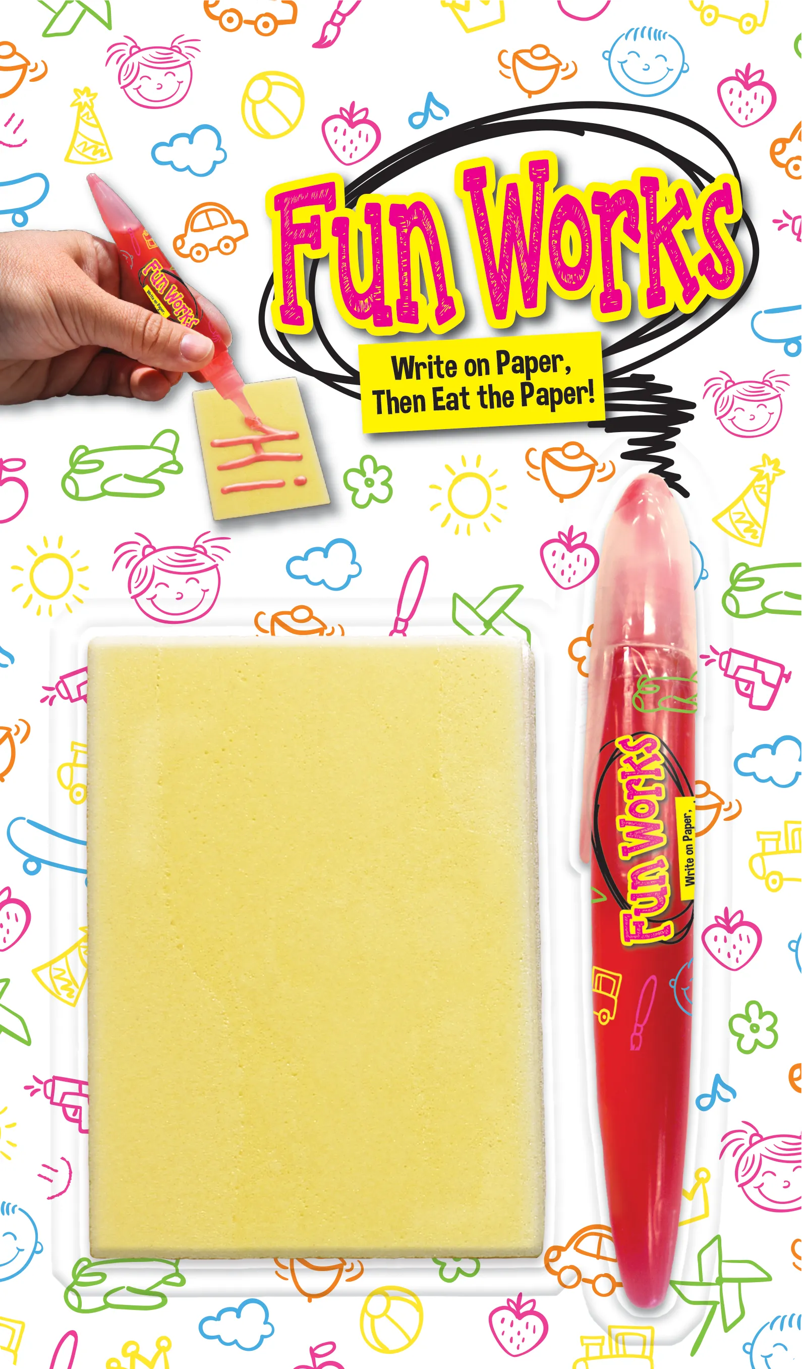 Fun Works Edible Paper & Strawberry Gel Pen: 24-Piece Display