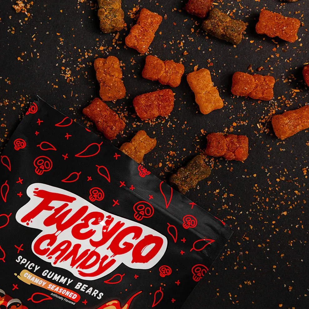 Fweygo Candy Spicy Chamoy Gummy Bears: 6-Piece Case - Image 3