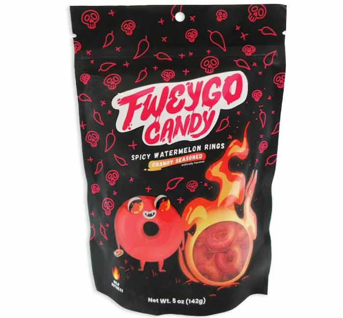 Fweygo Candy Spicy Chamoy Watermelon Rings: 6-Piece Case