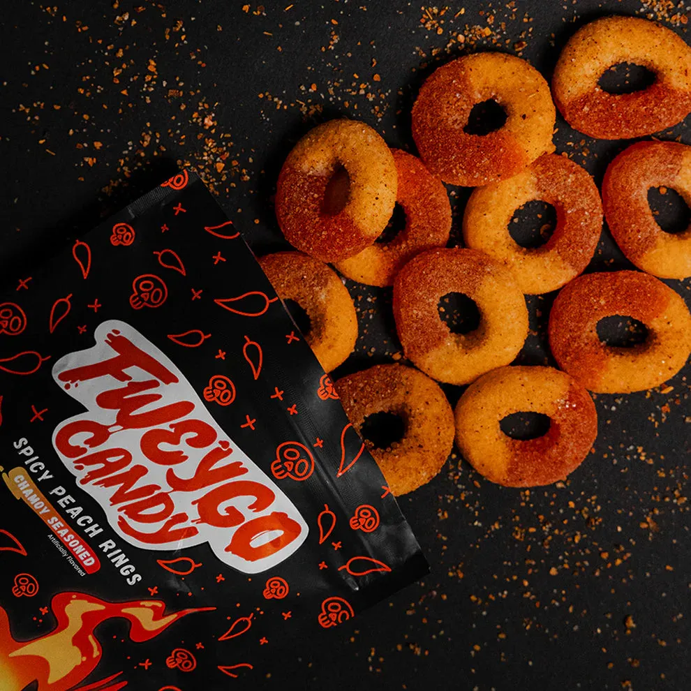Fweygo Candy Spicy Peach Rings: 6-Piece Case - Image 3
