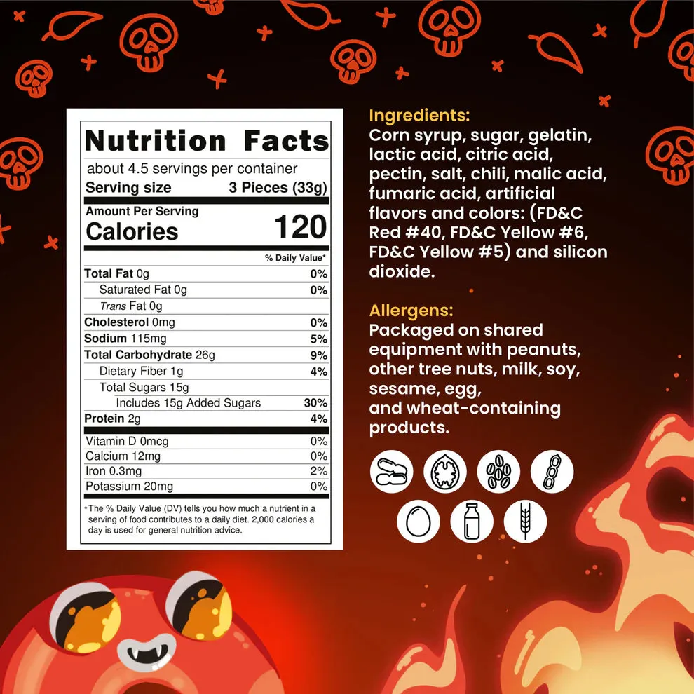 Fweygo Candy Spicy Peach Rings: 6-Piece Case - Image 4