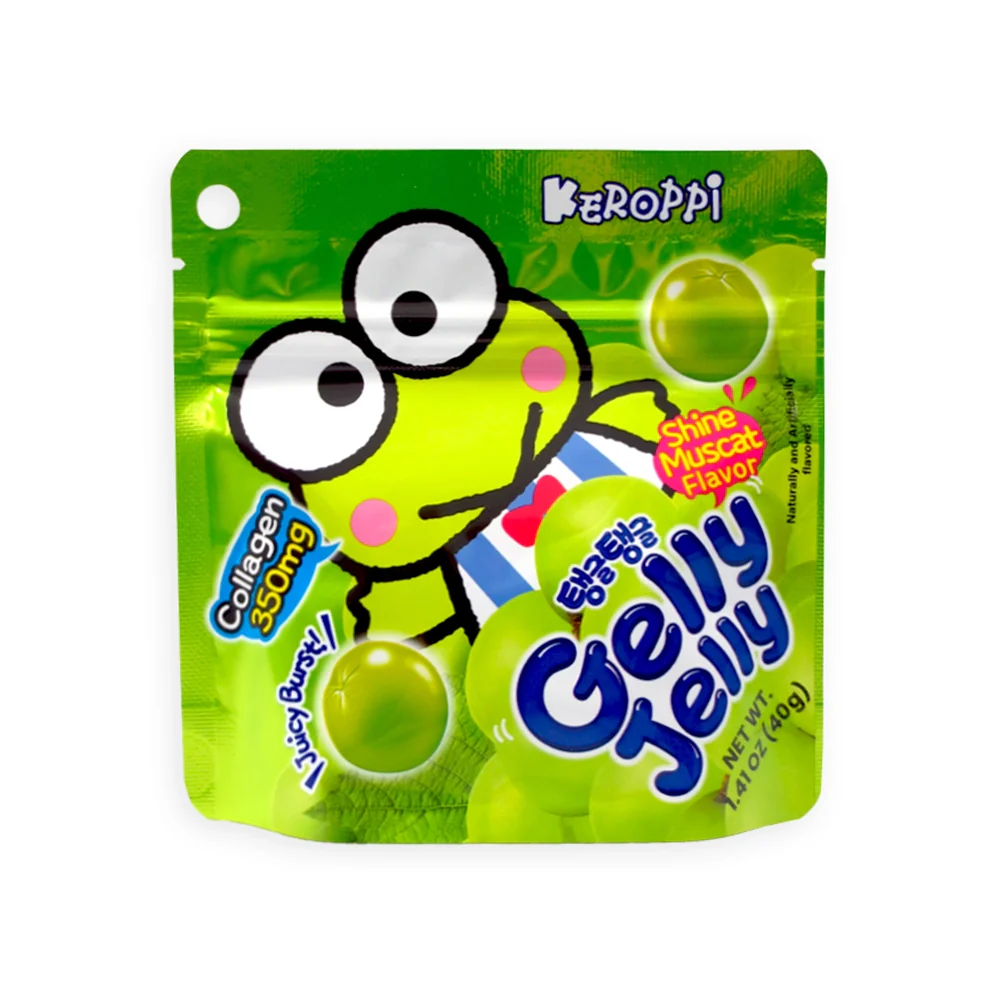 Gelly Jelly Shine Muscat Peg Bags Keroppi Candy: 8-Piece Case