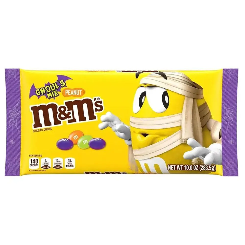 Ghoul's Mix Peanut Milk Chocolate M&M's Candy: 10-Ounce Bag - Image 4