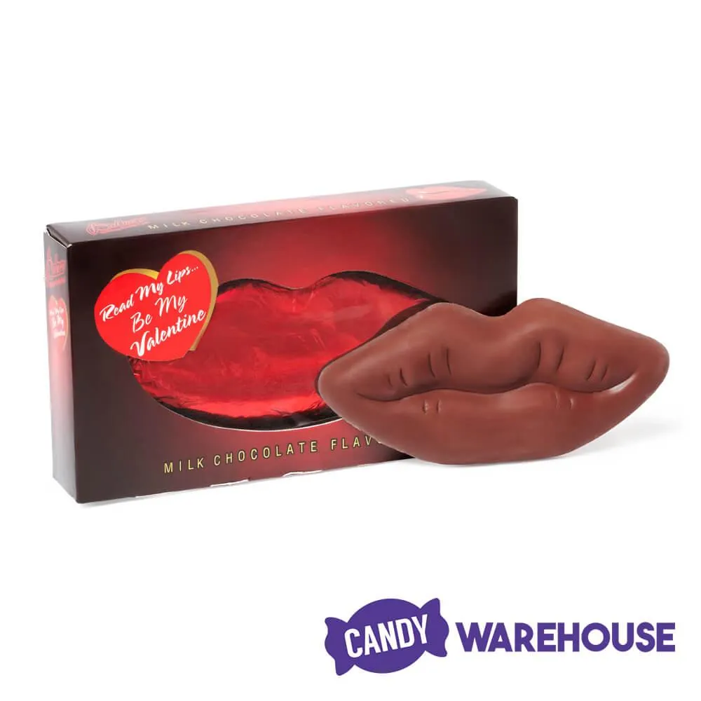 Palmer Red Foiled Giant Milk Chocolate Lips in Gift Box - Image 2