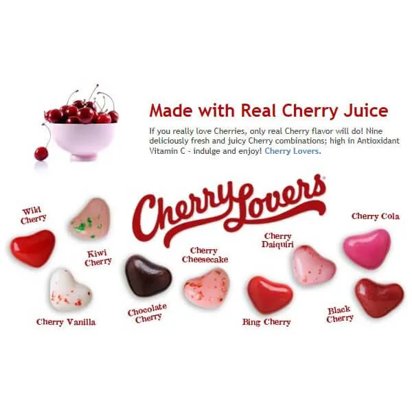 Gimbal's Cherry Lovers Candy Hearts: 7-Ounce Bag - Image 4