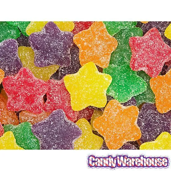 Gimbal's Super Sour Jelly Stars Candy: 5LB Bag - Image 2