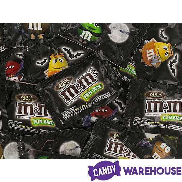 Glow in the Dark Halloween M&M's Candy Fun Size Packs: 15-Ounce Bag - Image 4