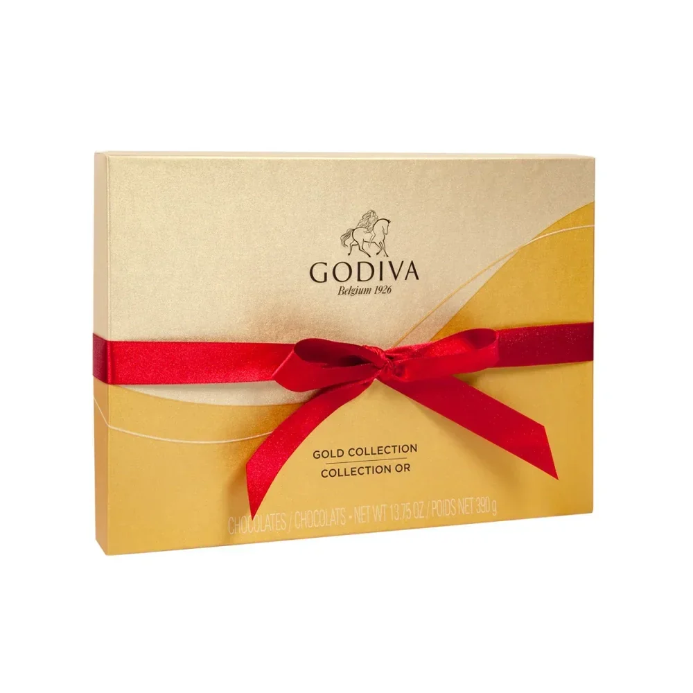 Godiva 30-Piece Valentine Ballotin Chocolate Gift Box: 6-Piece Case