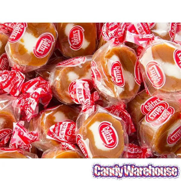 Goetze's Caramel Creams Bulls Eyes Candy: 10LB Bag - Image 2